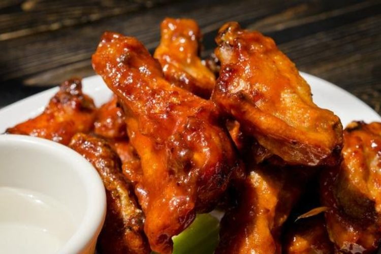 Roasted Honey-Sriracha Glazed Buffalo Wings