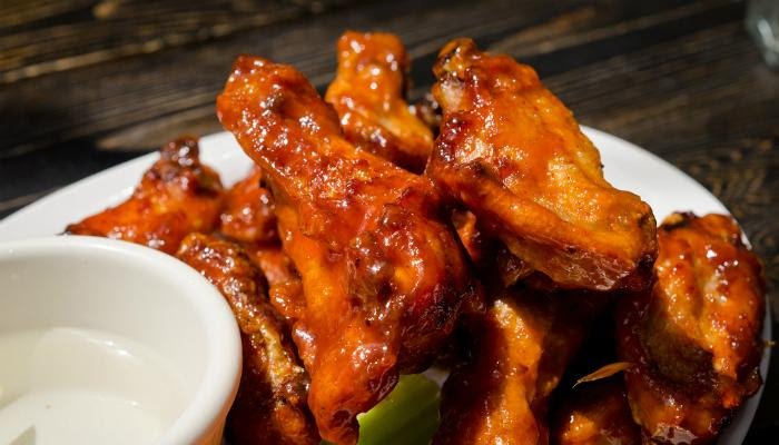 Roasted Honey-Sriracha Glazed Buffalo Wings