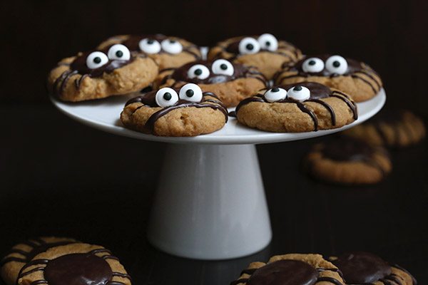 Chocolate Peanut Butter Spider Cookies