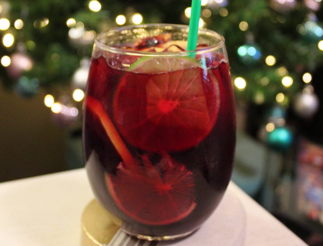 Sparkly Red Holiday Sangria