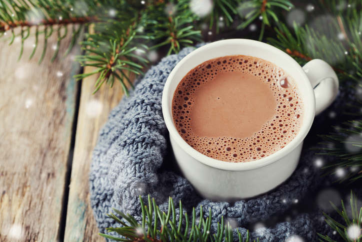 Spiked Peppermint Hot Chocolate (that won’t spike your blood sugar!)