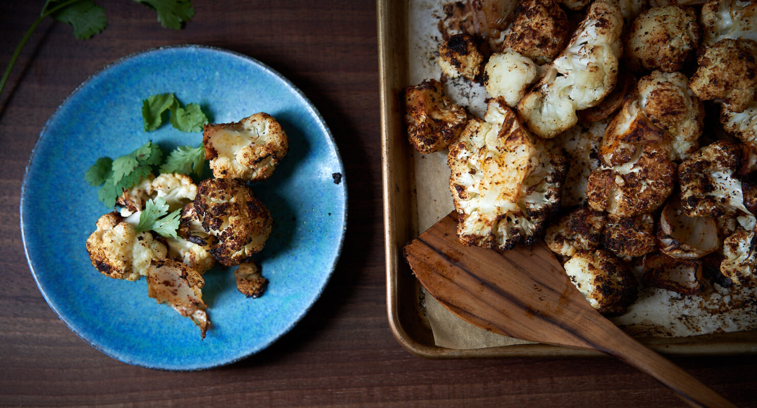 Roasted Curry Cauliflower