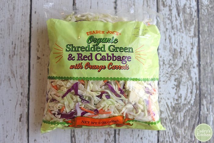 Organic Shredded Green & Red Cabbage with Carrots