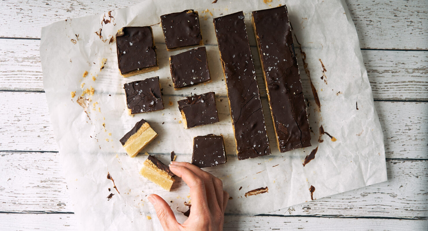 Chocolate Peanut Butter Shortbread