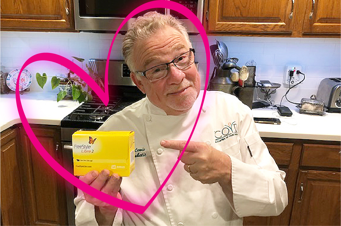 It’s Love at First Swipe for Chef Robert Lewis and His FreeStyle Libre 2