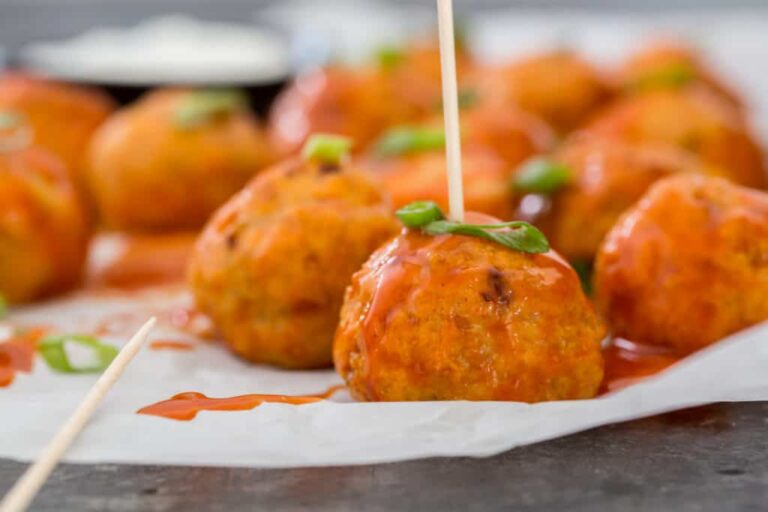 Easy Buffalo Chicken Meatballs