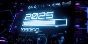 Image of 2025 progress bar representing new diabetes devices and other advancements we can expect