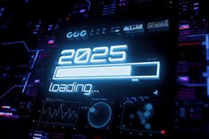 Image of 2025 progress bar representing new diabetes devices and other advancements we can expect