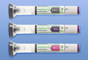 Various doses of weight loss medication Zepbound (tirzepatide)