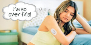 Young woman with diabetes experiencing diabetes burnout
