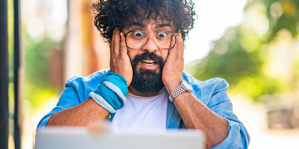 Man who is shocked and concerned after receiving a type 2 diabetes diagnosis
