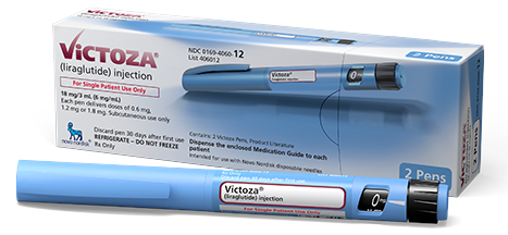 diabetes medication GLP-1 Victoza box and pen 